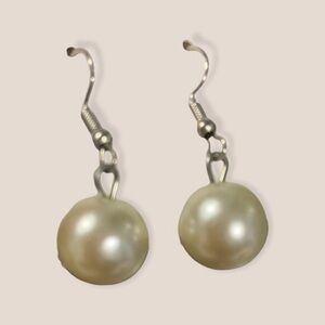 Faux pearl earrings